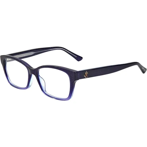 Blaue Brillengestelle , unisex, Größe: 53 MM - Jimmy Choo - Modalova