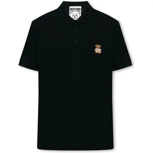 Polo shirt with logo , male, Sizes: XL - Moschino - Modalova
