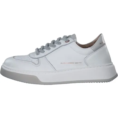 Leather Sneaker Grey , female, Sizes: 5 UK, 3 UK, 6 UK, 4 UK, 7 UK - Alexander Smith - Modalova