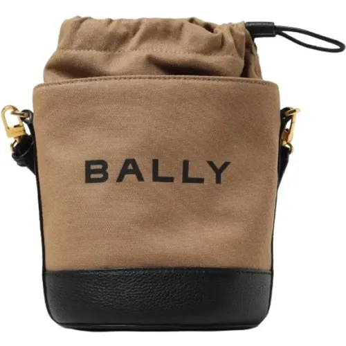 Natural Cotton Bucket Bag , female, Sizes: ONE SIZE - Bally - Modalova