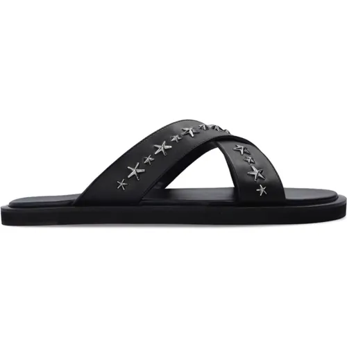 Palmo Leather Sandals , male, Sizes: 7 UK, 8 UK - Jimmy Choo - Modalova