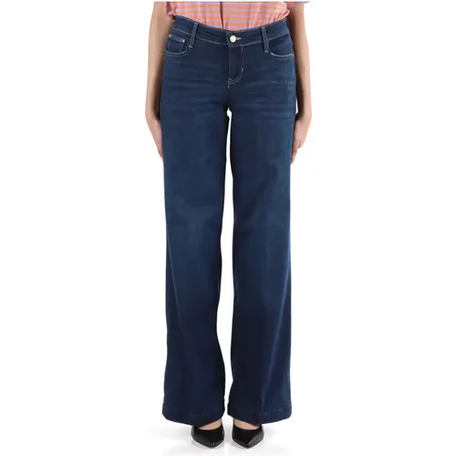 Weite Jeans mit Knopf- und Reißverschluss , Damen, Größe: W29 - Guess - Modalova