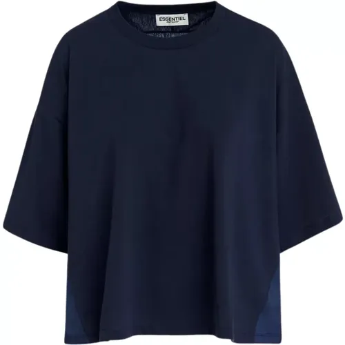 Satin T-Shirt , Damen, Größe: XS - Essentiel Antwerp - Modalova