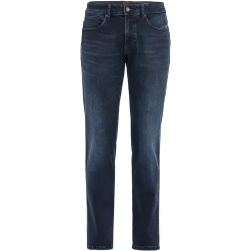 Slim Fit Jeans aus Baumwollmischgewebe , Herren, Größe: W40 L34 - camel active - Modalova