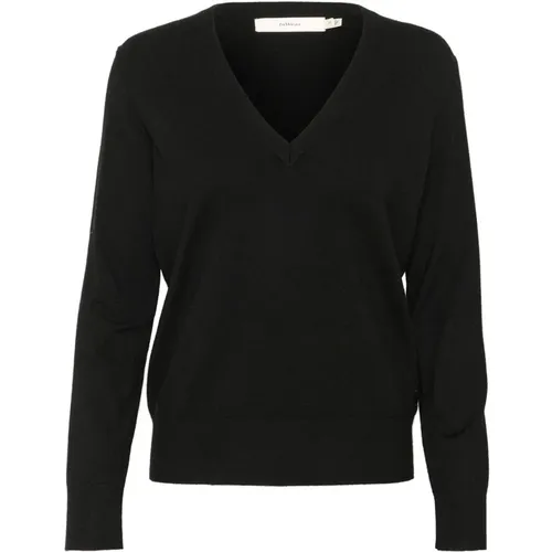 V-Neck Knit Sweater , female, Sizes: S, XS, 2XL, XL, L, M - InWear - Modalova