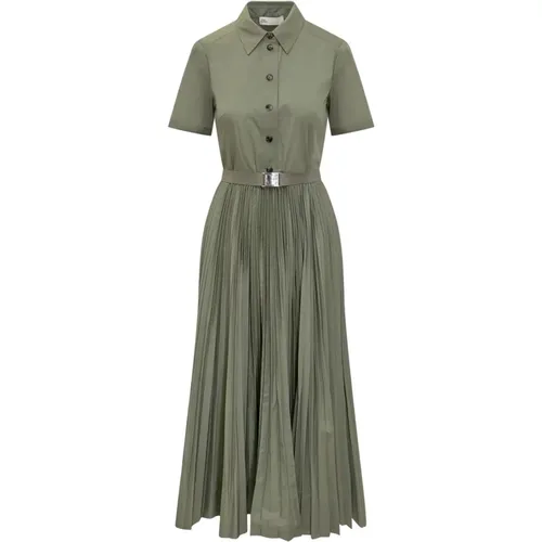 Pleated Shirt Dress , female, Sizes: 2XS - TORY BURCH - Modalova