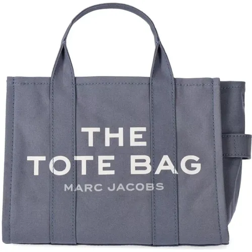 Denimblaue Tote Tasche mit Logo - Marc Jacobs - Modalova