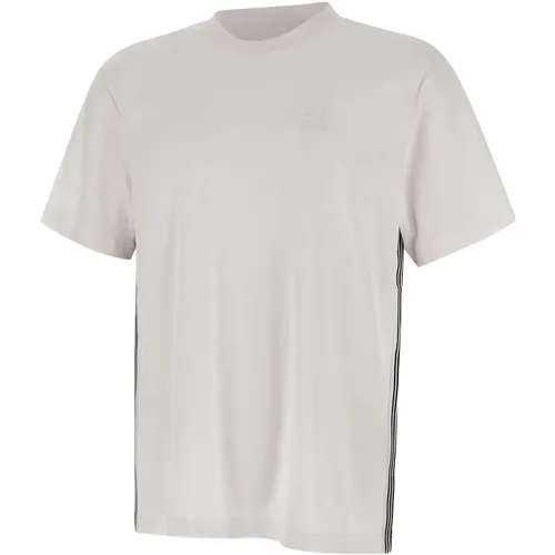 Weiße Baumwoll-T-Shirt mit Logo , Herren, Größe: M - Emporio Armani EA7 - Modalova