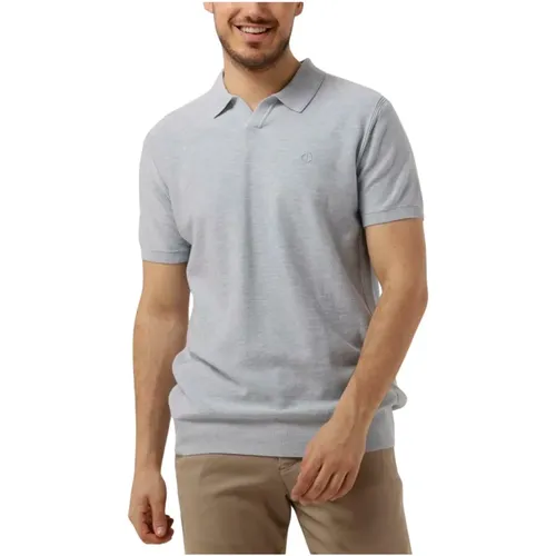 Herren Polo & T-Shirt Melange Slub , Herren, Größe: S - DSTREZZED - Modalova