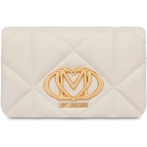 Ivory Bags for Stylish Fashionistas , female, Sizes: ONE SIZE - Love Moschino - Modalova