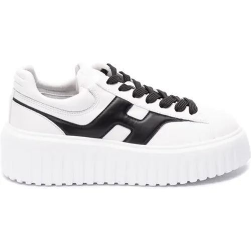 Klische H-Stripes Sneakers , Damen, Größe: 38 1/2 EU - Hogan - Modalova