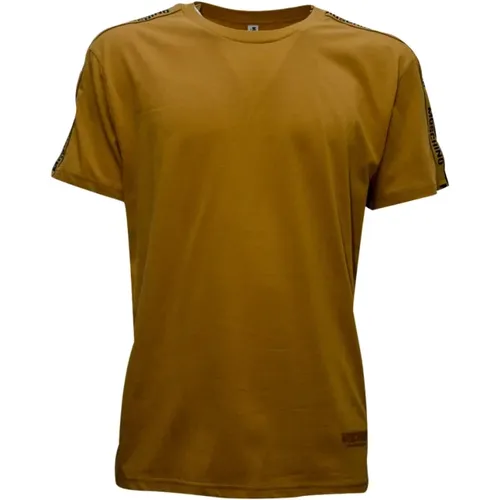 Braunes Baumwoll V1A0704 T-Shirt , Herren, Größe: S - Moschino - Modalova