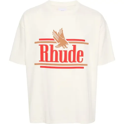 T-Shirts , Herren, Größe: L - Rhude - Modalova