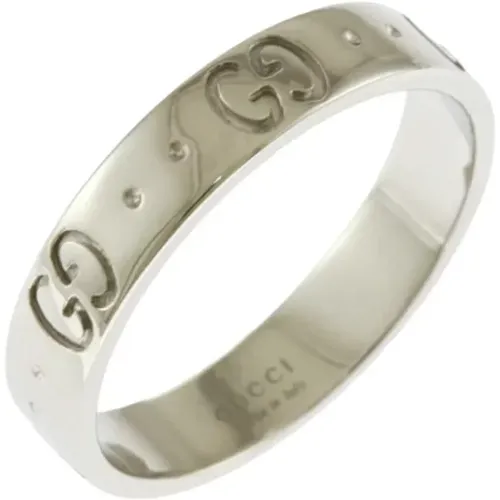 Pre-owned Silver rings , female, Sizes: ONE SIZE - Gucci Vintage - Modalova