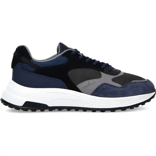 Suede Sneakers with Leather Accents , male, Sizes: 7 1/2 UK, 6 1/2 UK - Hogan - Modalova