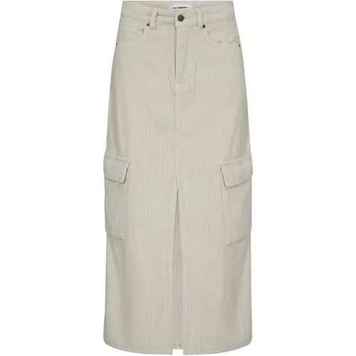 Corduroy Slit Skirt Off , female, Sizes: S, XS, L, M - Co'Couture - Modalova