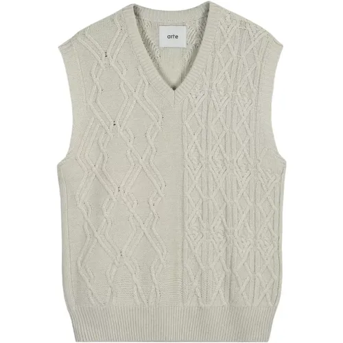 Elegant Sleeveless Knit Vest , male, Sizes: S, L - Arte Antwerp - Modalova