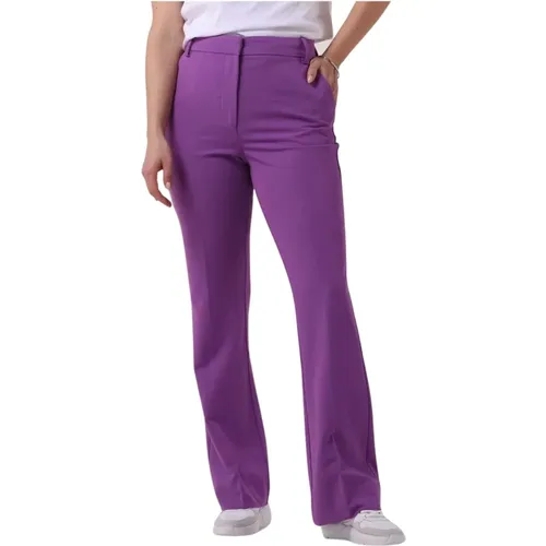 Lila Stilvolle Pantalon für Frauen , Damen, Größe: L - Moves - Modalova