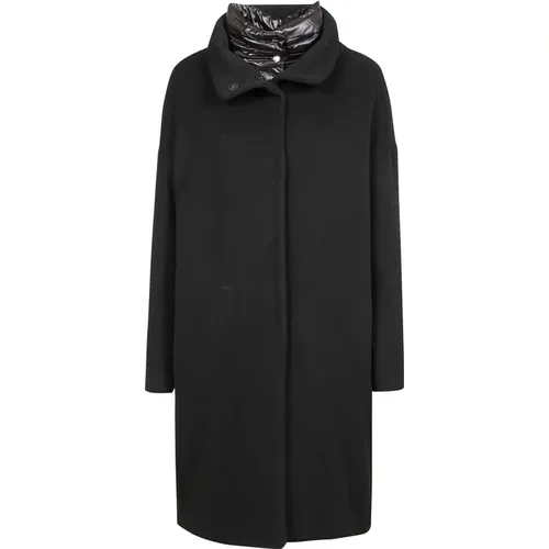 Modern Double Coat with Detachable , female, Sizes: S - Herno - Modalova