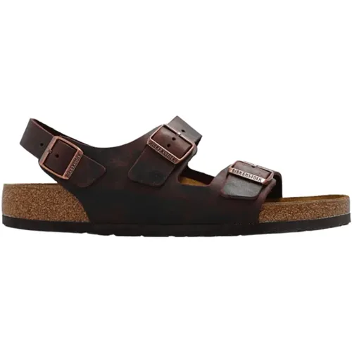 Flache Sandalen , Herren, Größe: 41 EU - Birkenstock - Modalova