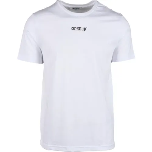 Baumwoll T-shirt , Herren, Größe: M - Dondup - Modalova