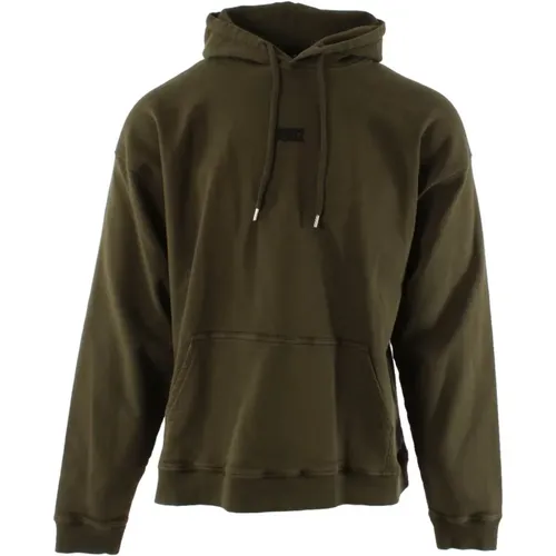 Grüner Oversized Hoodie für Männer , Herren, Größe: L - Dsquared2 - Modalova