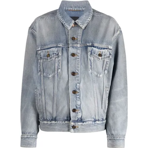 Sunny Sky Denim Jacket , female, Sizes: M - Saint Laurent - Modalova