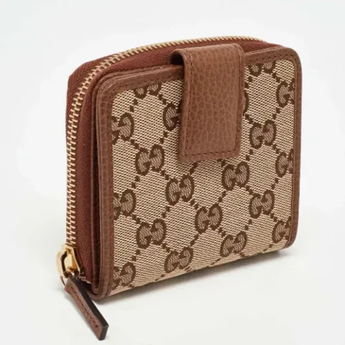 Pre-owned Canvas wallets , female, Sizes: ONE SIZE - Gucci Vintage - Modalova