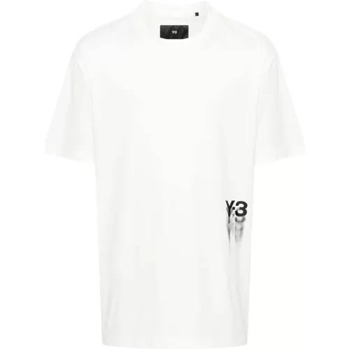 Modernes Grafik T-Shirt , Herren, Größe: L - Y-3 - Modalova