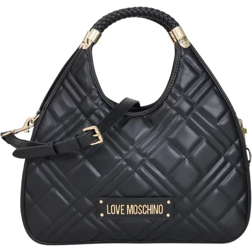 Quilted Handbag with Removable Strap , female, Sizes: ONE SIZE - Love Moschino - Modalova