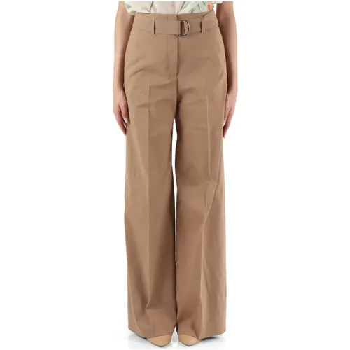 Linen and Viscose Stretch Pants , female, Sizes: XL, 2XL - Boss - Modalova