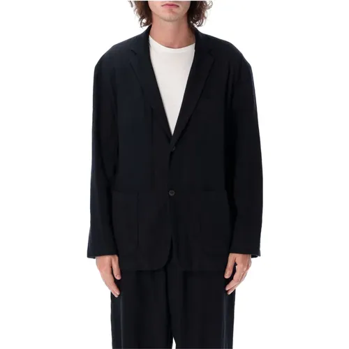 Navy Wool Blazer Jacket , male, Sizes: XL - Comme des Garçons - Modalova