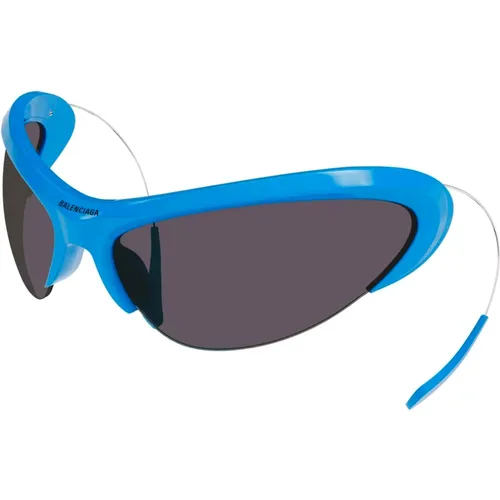 Blaue Sonnenbrille mit ausziehbaren Bügeln , unisex, Größe: ONE Size - Balenciaga - Modalova