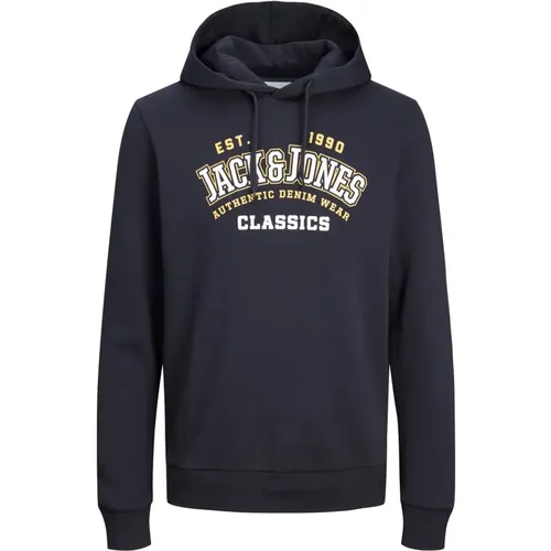 Gemütlicher Logo Hoodie Sweatshirt , Herren, Größe: S - jack & jones - Modalova