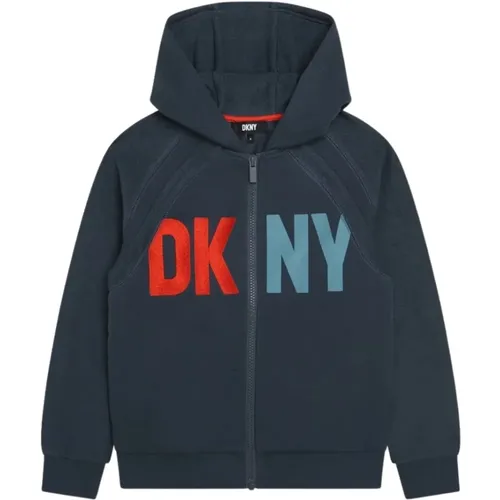 Bicolor Logo Hoodie Dkny - DKNY - Modalova