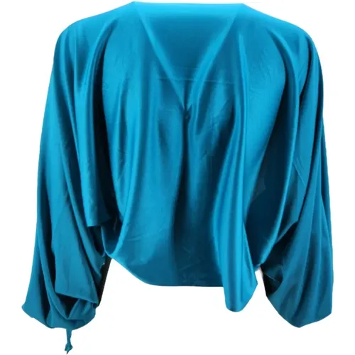 Turquoise Elegant Blouse , female, Sizes: M, L - P.a.r.o.s.h. - Modalova