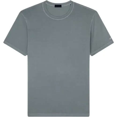 T-shirt in jersey di cotone tinto capo , male, Sizes: M, XL, L - PAUL & SHARK - Modalova