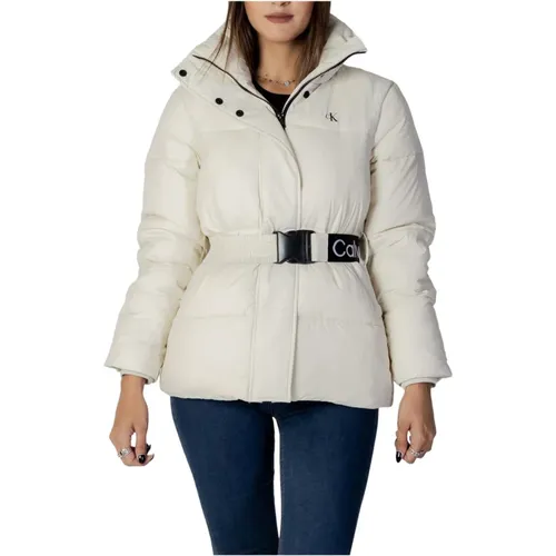 Belted Jacket for Women , female, Sizes: L - Calvin Klein Jeans - Modalova
