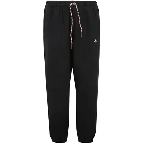 Cotton Trousers with Logo Detail , male, Sizes: L, M - Marcelo Burlon - Modalova