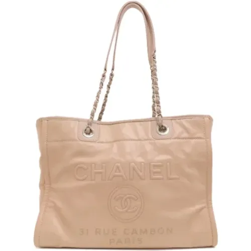 Pre-owned Leather totes , female, Sizes: ONE SIZE - Chanel Vintage - Modalova