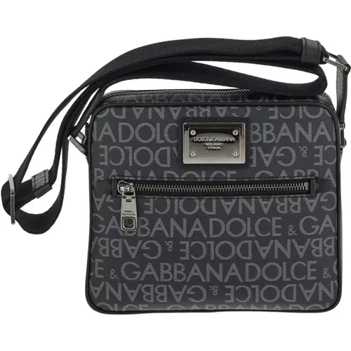 Stilvolle Logo Jacquard Crossbody Tasche - Dolce & Gabbana - Modalova