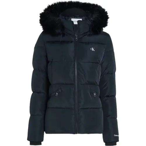 Wasserdichte Polyester Pufferjacke , Damen, Größe: XS - Calvin Klein - Modalova