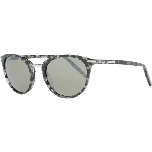 Oval Grey Womens Polarized Sunglasses , female, Sizes: ONE SIZE - Serengeti - Modalova