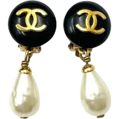 Pre-owned Metal earrings , female, Sizes: ONE SIZE - Chanel Vintage - Modalova