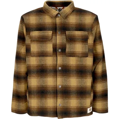 Bear Lodge Padded Flannel Shirt Jacket , male, Sizes: S, XL - Element - Modalova