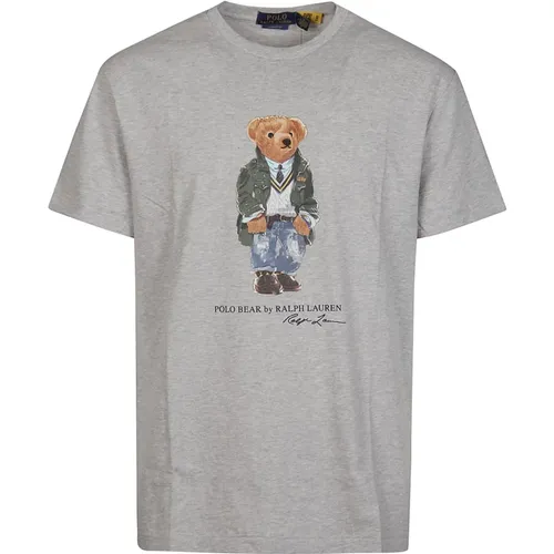 Print Bear T-Shirt , male, Sizes: S, XL, L, M - Polo Ralph Lauren - Modalova