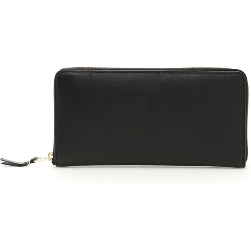 Leather Zip Around Wallet with Multiple Compartments , male, Sizes: ONE SIZE - Comme des Garçons - Modalova