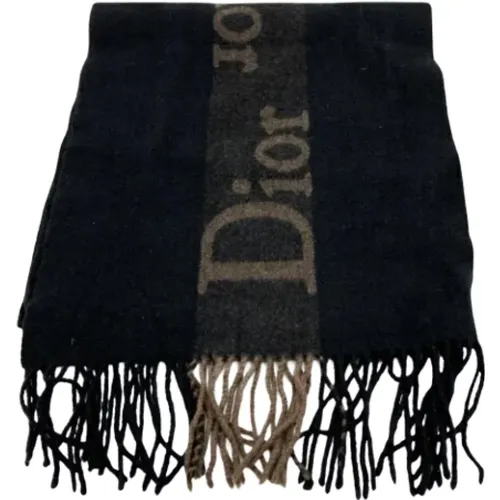 Pre-owned Wool scarves , female, Sizes: ONE SIZE - Dior Vintage - Modalova