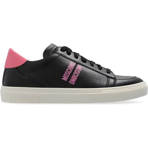 Sneakers mit Logo , Damen, Größe: 36 EU - Moschino - Modalova