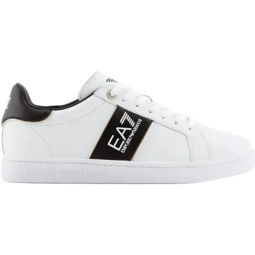 Perforierte Ledersneakers - Emporio Armani EA7 - Modalova